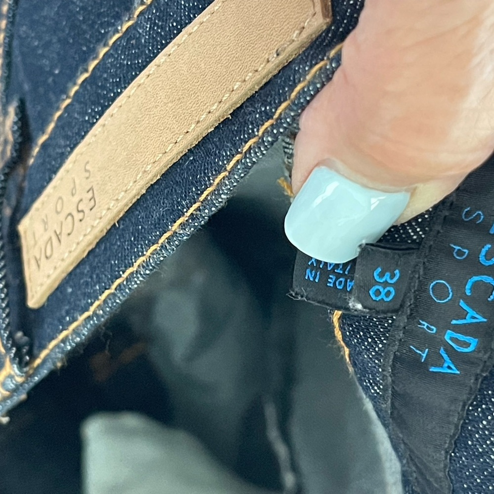 Escada Dark Indigo Flare Jeans - Picture 5 of 13